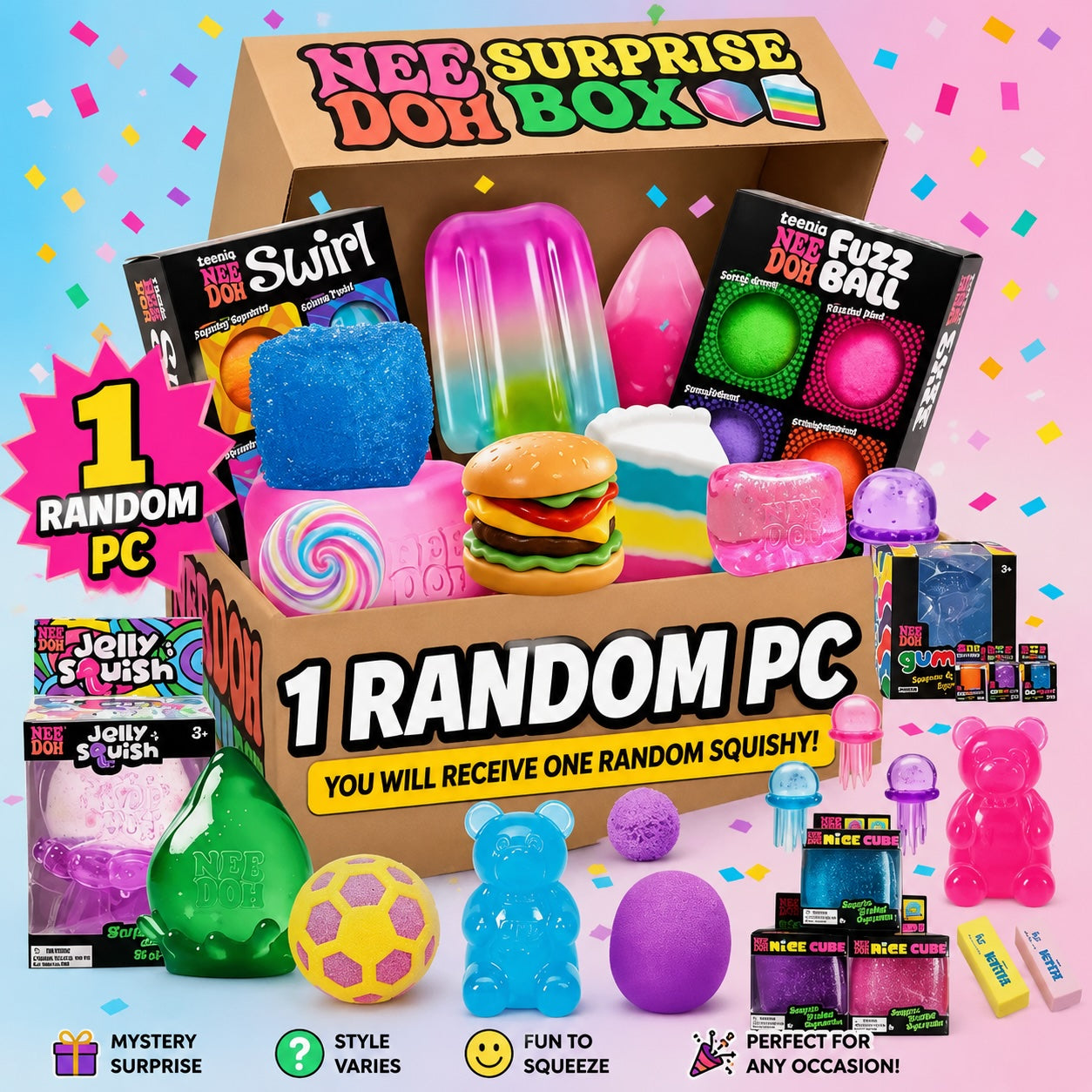 ONE Random Mystery Squishy