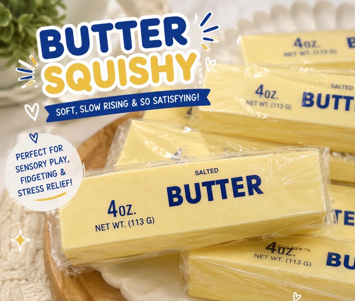 Butter Squishy Toy
