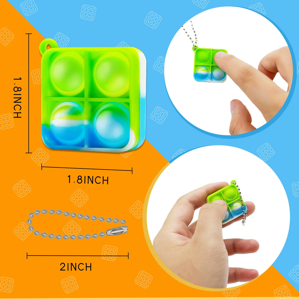 Mini Pop Fidget Keychains