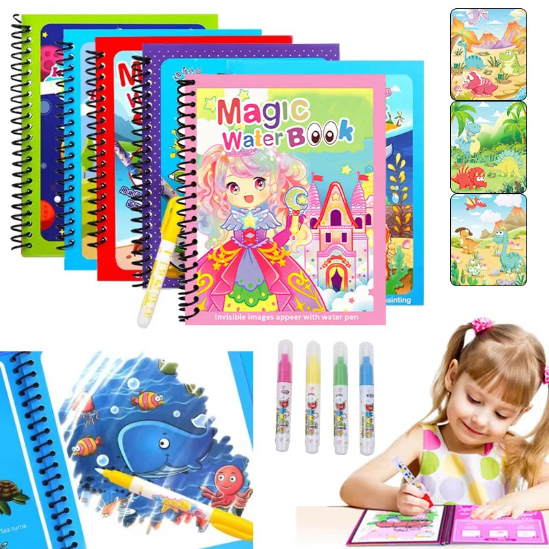 Magic Water Coloring Book