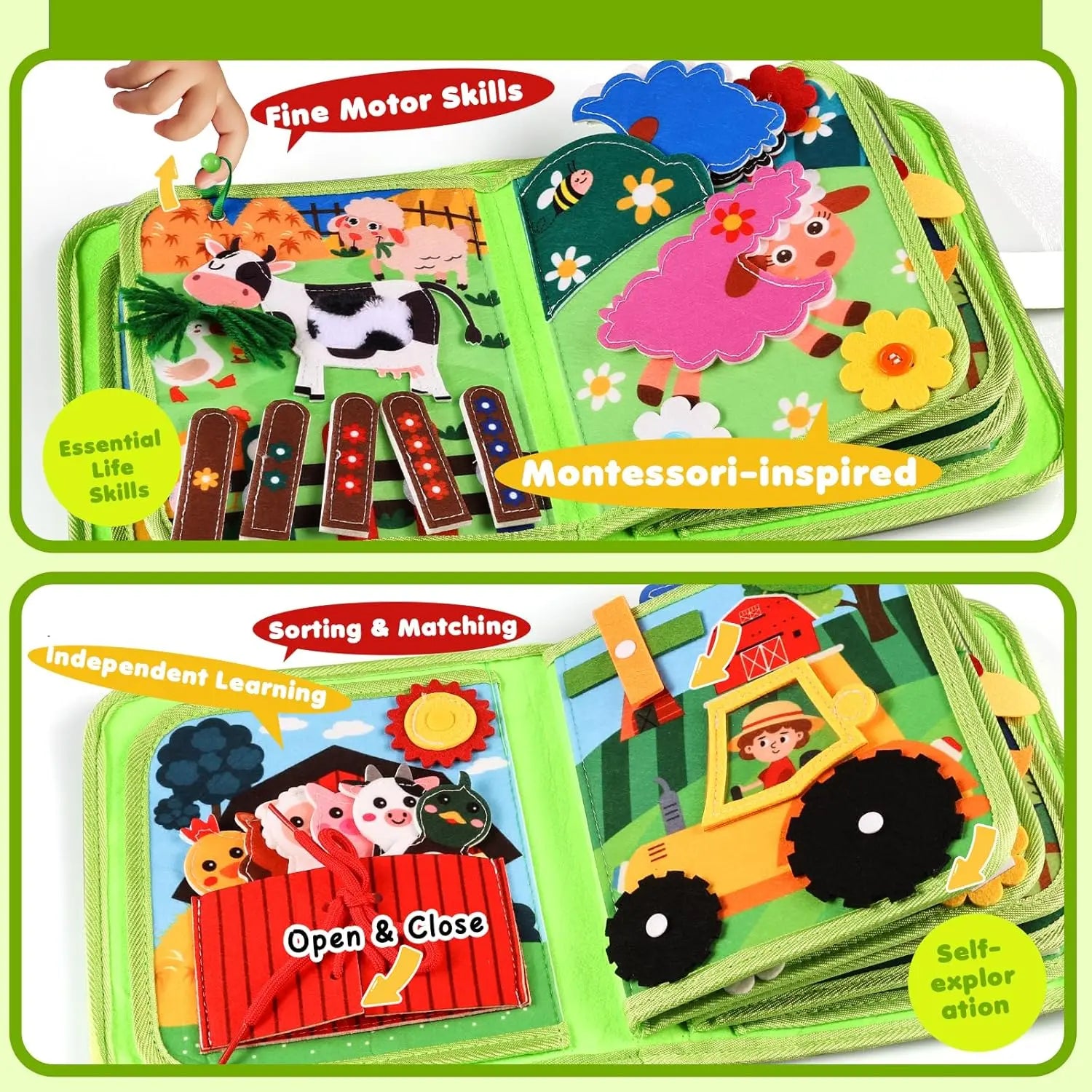 Farm Montessori Busy Book