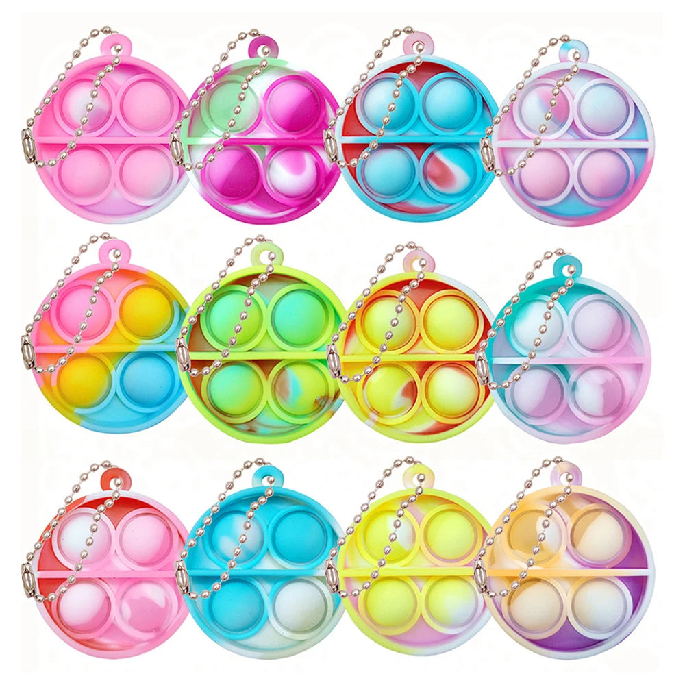 Mini Pop Fidget Keychains