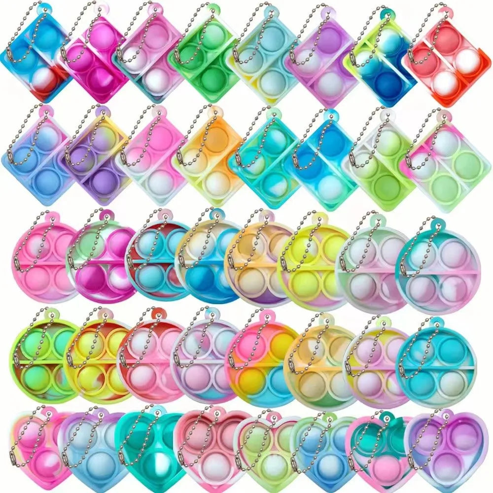 Mini Pop Fidget Keychains
