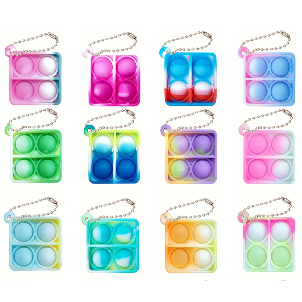Mini Pop Fidget Keychains