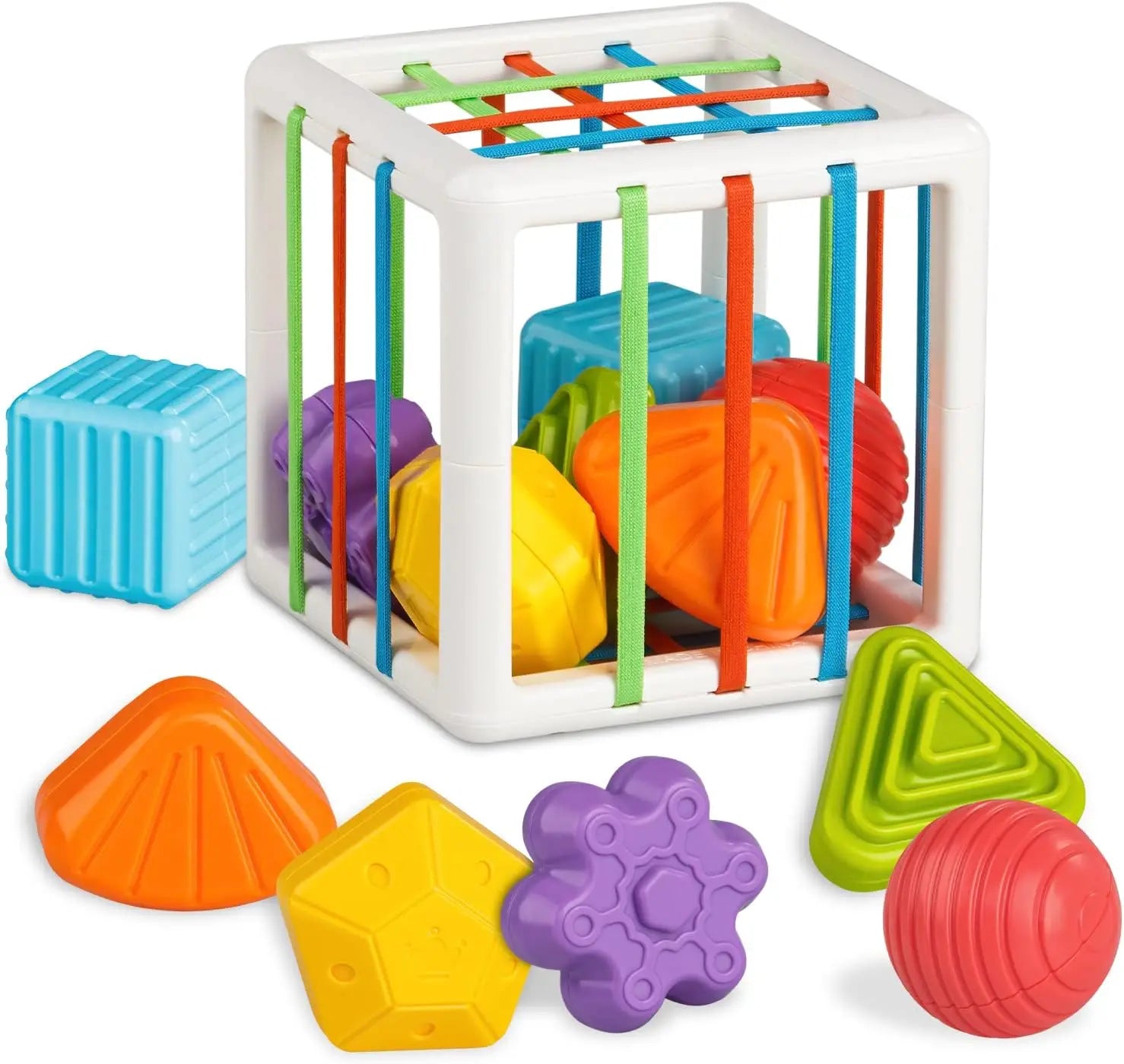 Montessori Sensory Shape Sorting Cube