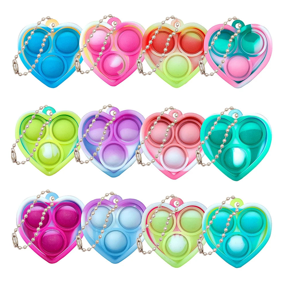 Mini Pop Fidget Keychains