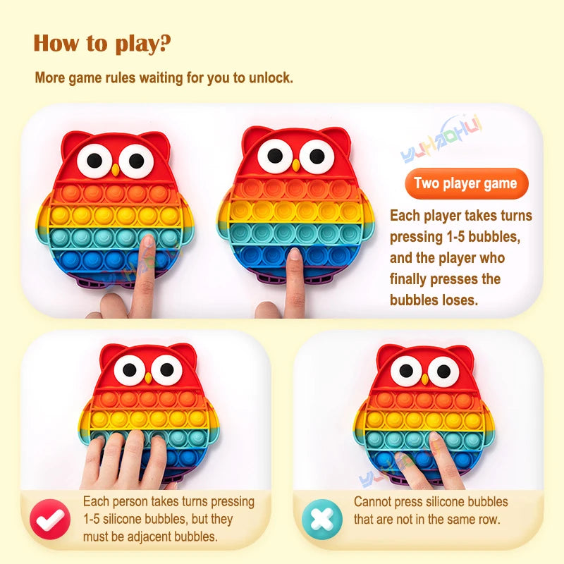 Rainbow Pop It Fidget Toy